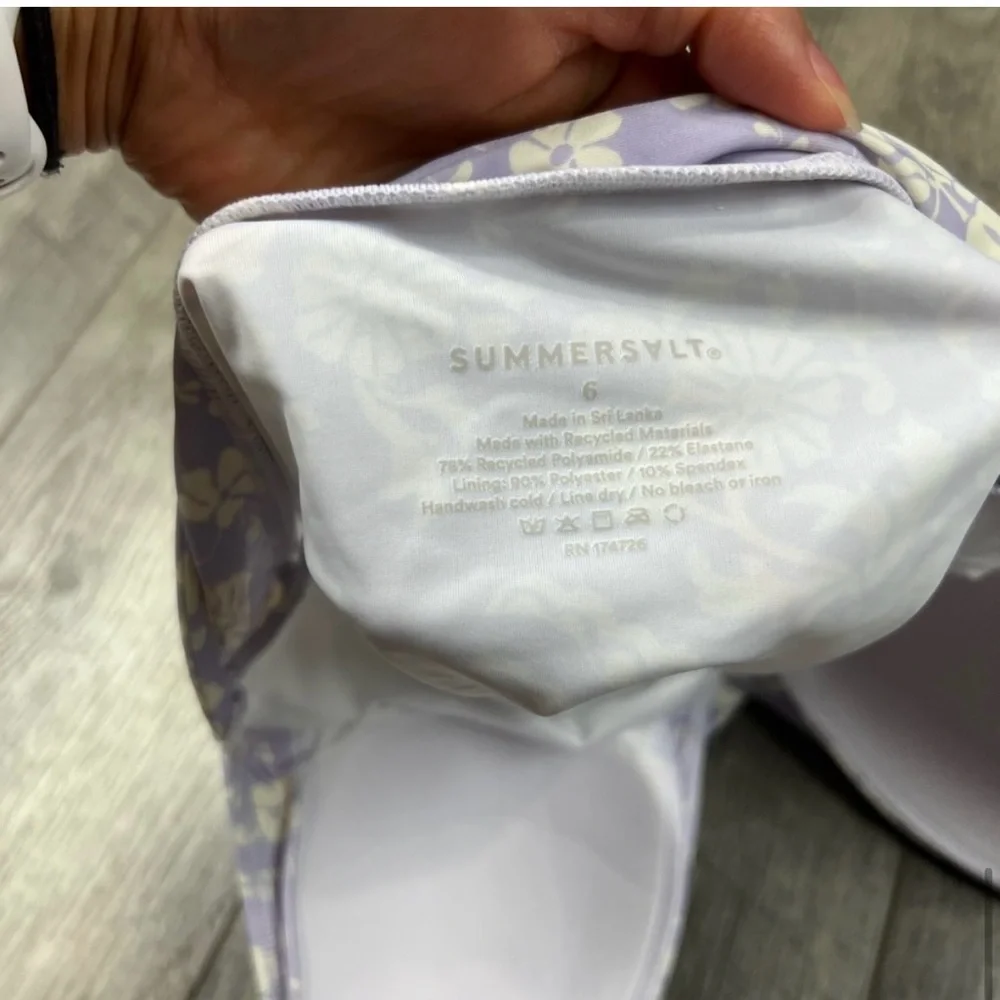 Summersalt Vintage Floral Halter Plunge One Piece Swimsuit 6 NWT - Picture 8 of 9